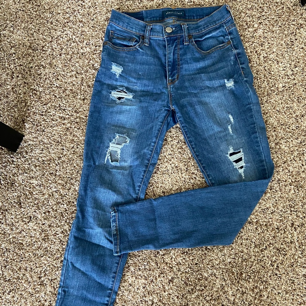 Hi rise skinny jeans